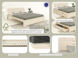 OTTO home Massivholzbett Antri | Holztöne