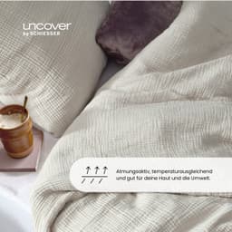 uncover by SCHIESSER Bettwäsche Lennox | Beige