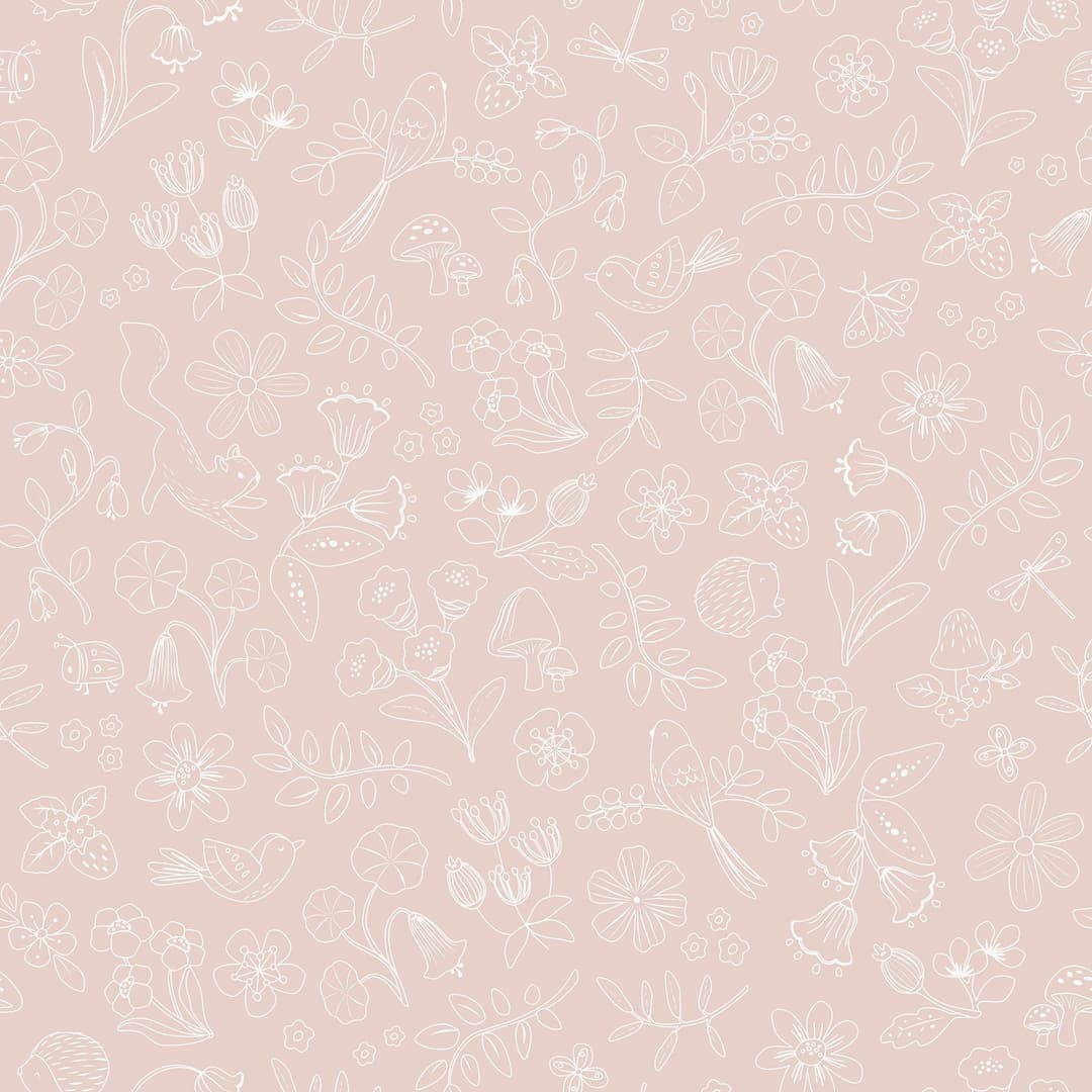 LITTLE DUTCH Vliestapete Fairy Wonders Blossom | Rosa