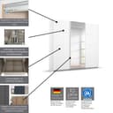 rauch Schwebetürenschrank Oteli | Weiß 5