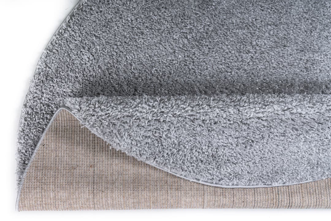 OTTO home Shaggy Teppich rund 140cm | Grau