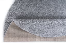 OTTO home Shaggy Teppich rund 140cm | Grau