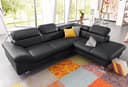 COTTA Ecksofa Driver L-Form | Schwarz 3