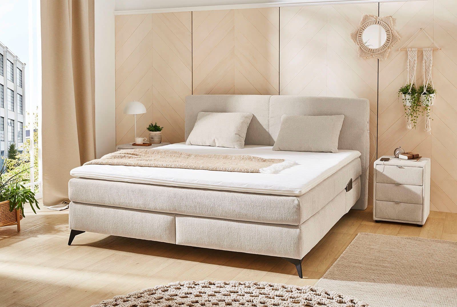 Jockenhöfer Gruppe Boxspringbett Kira | Beige