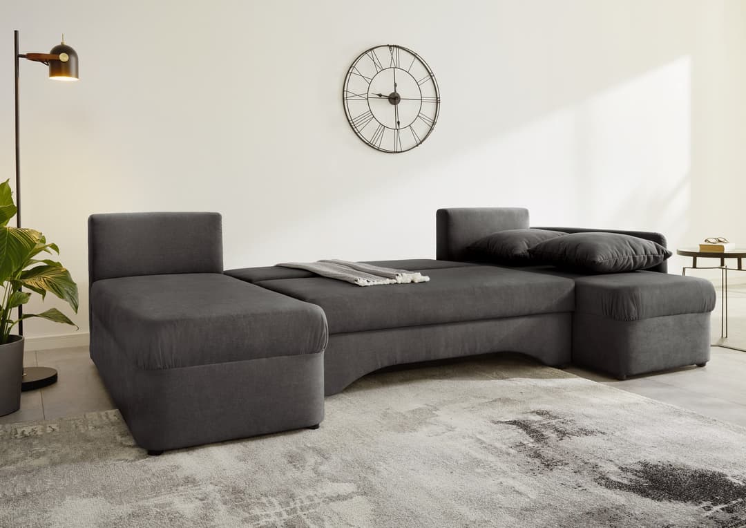 Jockenhöfer Gruppe Wohnlandschaft Arktis U-Form | Grau
