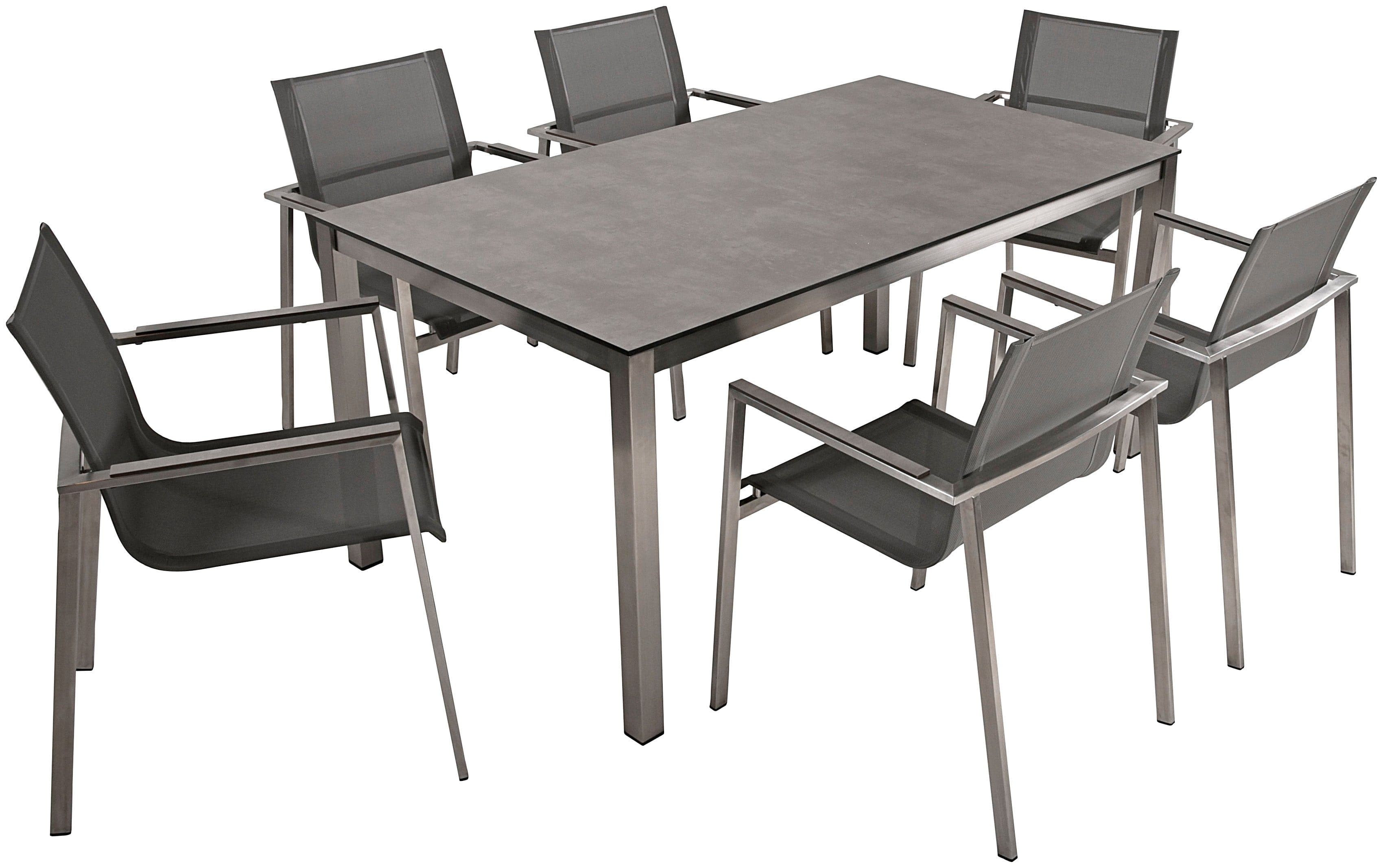 Garden Pleasure Garten-Essgruppe SIENNA | Grau