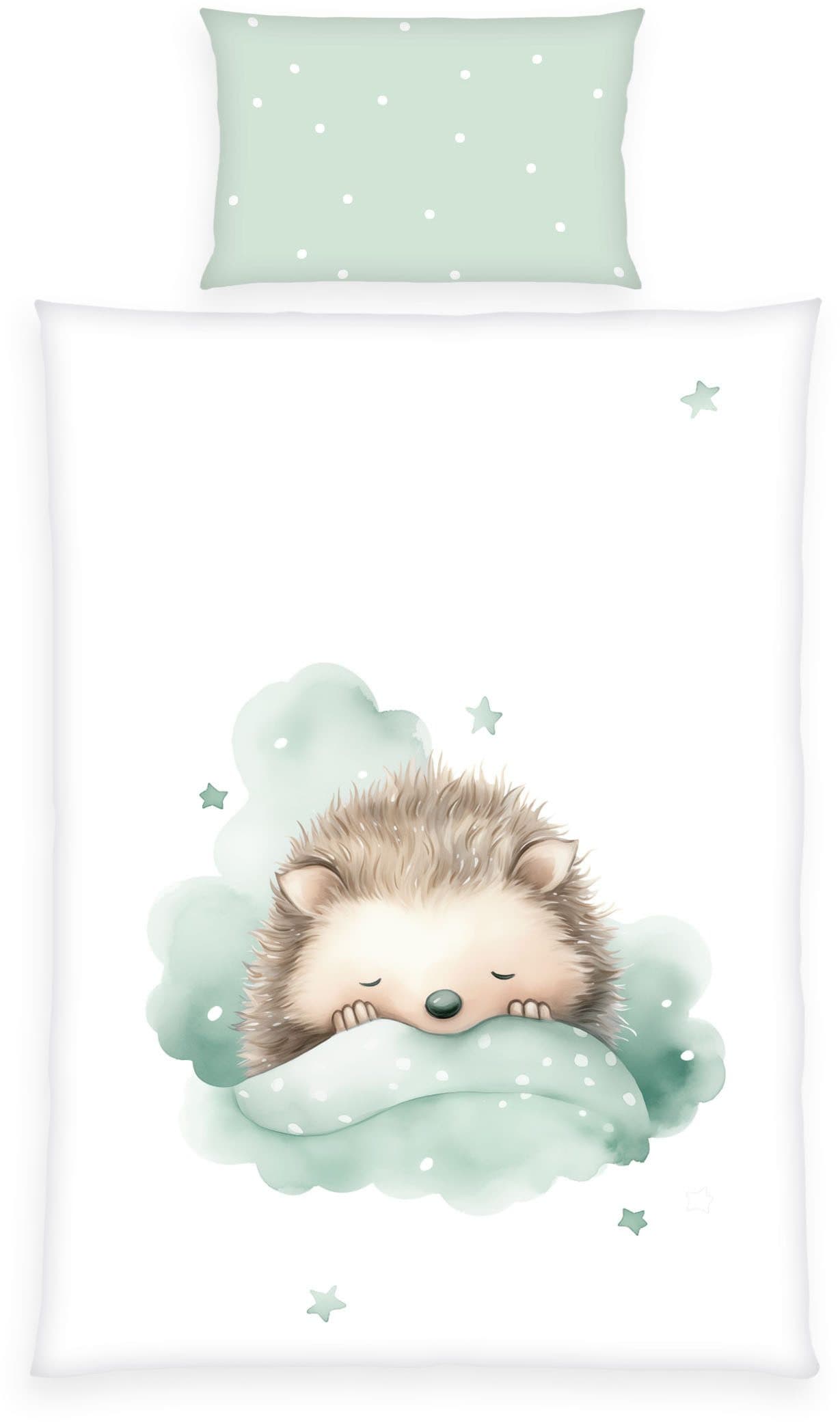 babybest Kleiner Igel Bettwäsche-Set | Mehrfarbig