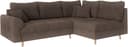 Home affaire Ecksofa CHARRE L-Form mit Ottomane | Braun 4