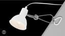Briloner Leuchten LED Klemmleuchte FIX | Weiß