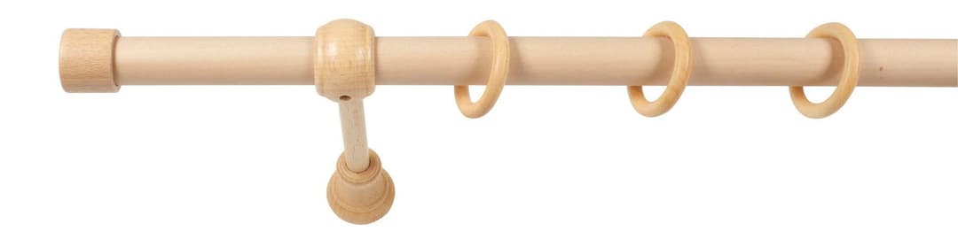 SN DECO GROUP Gardinenstange Cafiro | Holztöne