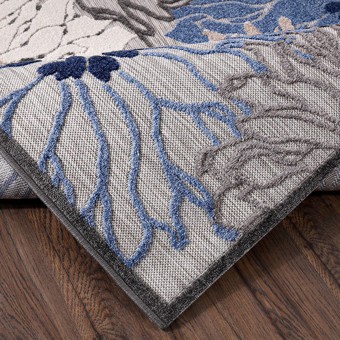 Sanat Teppich Floral 2 Outdoor | Grau