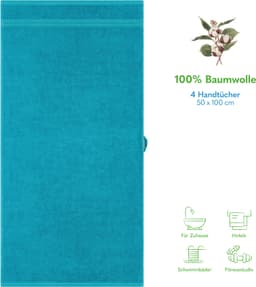 HAMMETEX Handtuch Set | Türkis