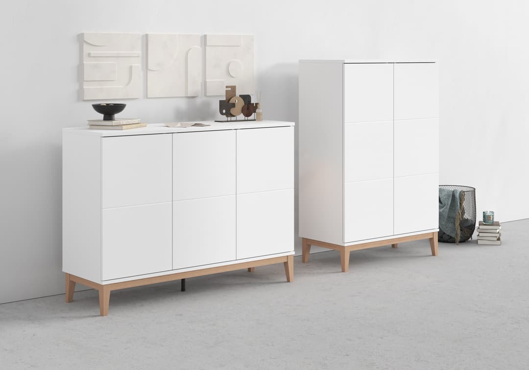 OTTO home Highboard Maryd | Weiß