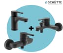 Schütte DENVER 3-teiliges Armaturen-Set | Schwarz