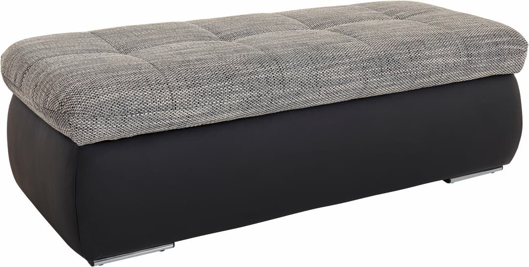 DOMO collection Polsterhocker Moric | Schwarz