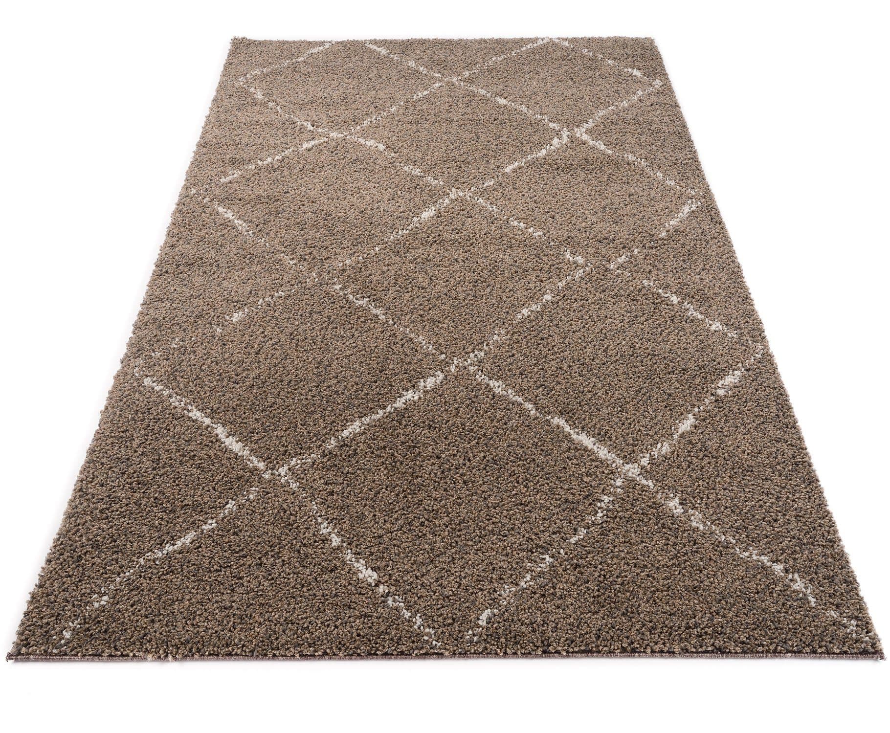 OCI DIE TEPPICHMARKE Hochflor-Teppich Stockholm | Braun
