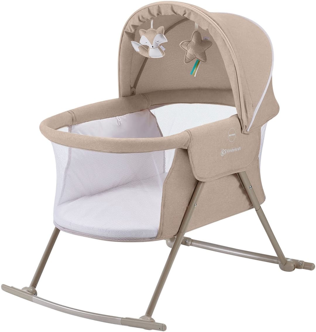 Kinderkraft Baby-Reisebett LOVI | Beige