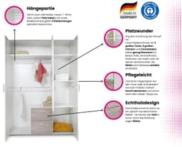 OTTO home Kinderkleiderschrank »Rieke« | Weiß