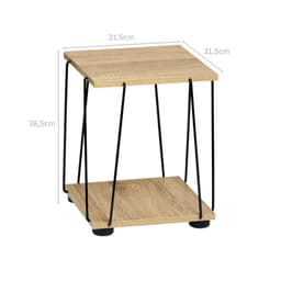 KESPER® Beistelltisch mit 2 Ablagen | Holztöne