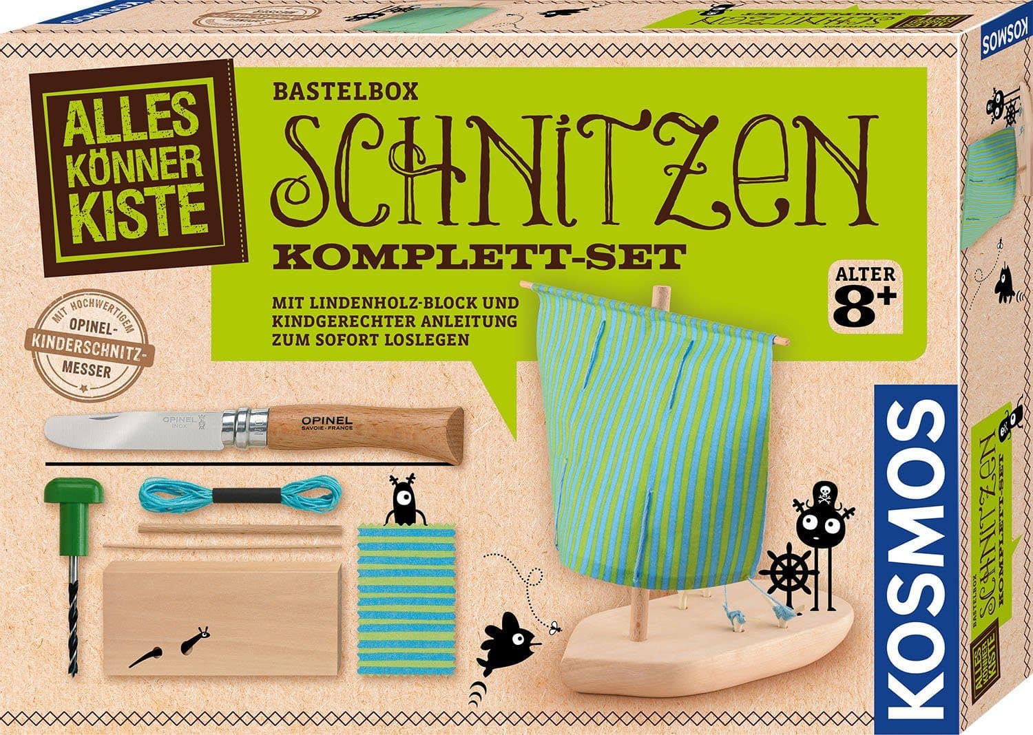 Kosmos Kreativset AllesKönnerKiste Schnitzen | Mehrfarbig