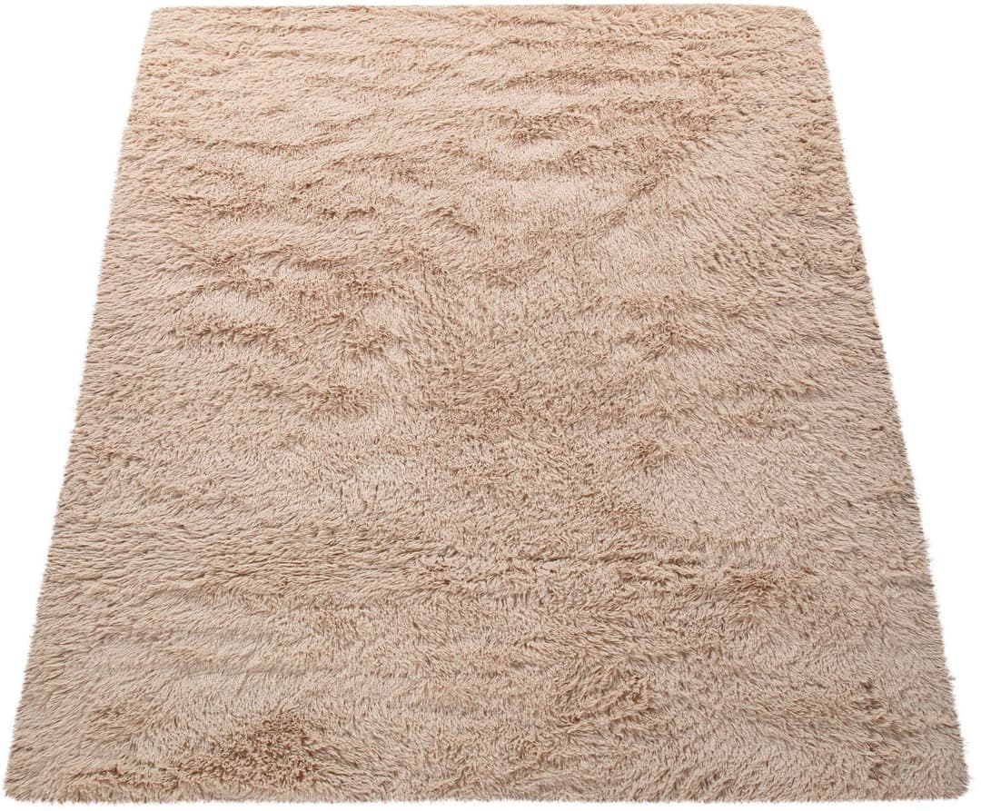 Paco Home Hochflor-Teppich Silky 591 | Beige