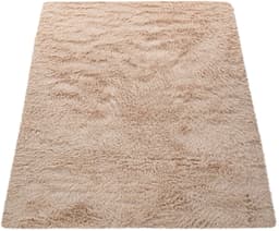 Paco Home Hochflor-Teppich Silky 591 | Beige
