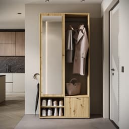Home affaire Garderobenschrank DINO Kompaktgarderobe | Holztöne