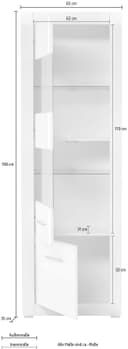 Home affaire Vitrine BIANCO | Weiß 4