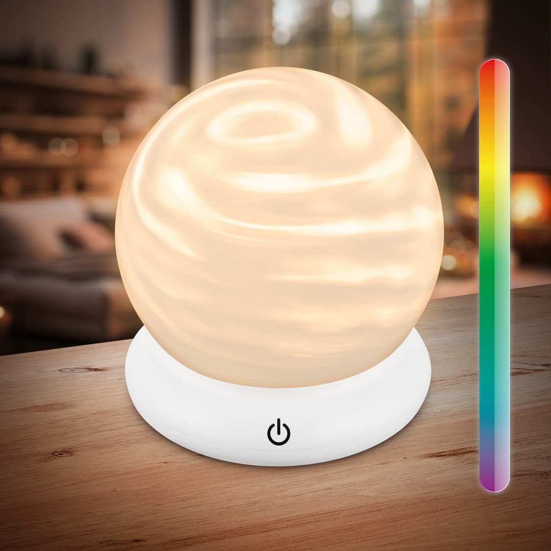 Briloner Leuchten LED Tischleuchte LUSTRO | Weiß