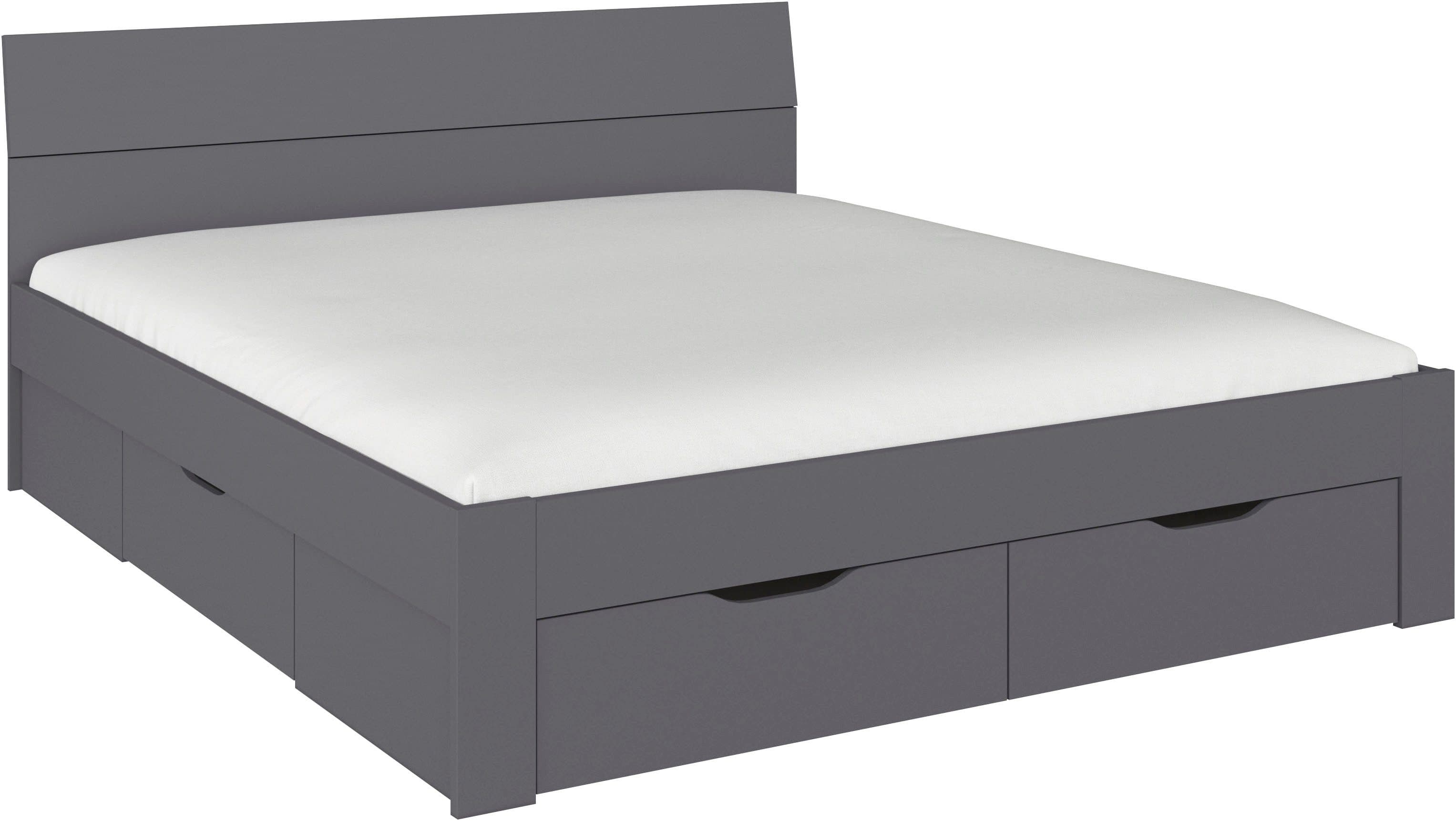 rauch FLEXX Bett mit Stauraum | Grau