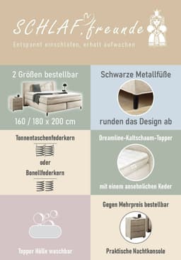 Jockenhöfer Gruppe Boxspringbett Capello | Grau