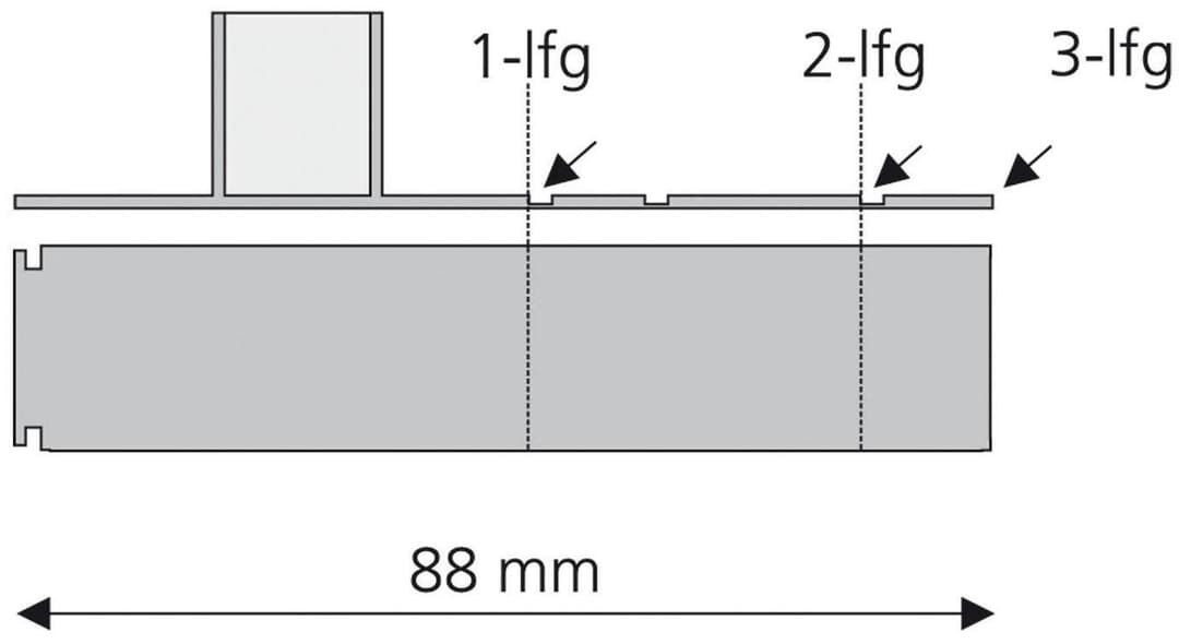Liedeco Sichtschutzbefestigungen Zubehör-Set Seitendeckel | Weiß