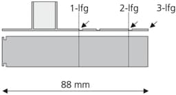 Liedeco Sichtschutzbefestigungen Zubehör-Set Seitendeckel | Weiß