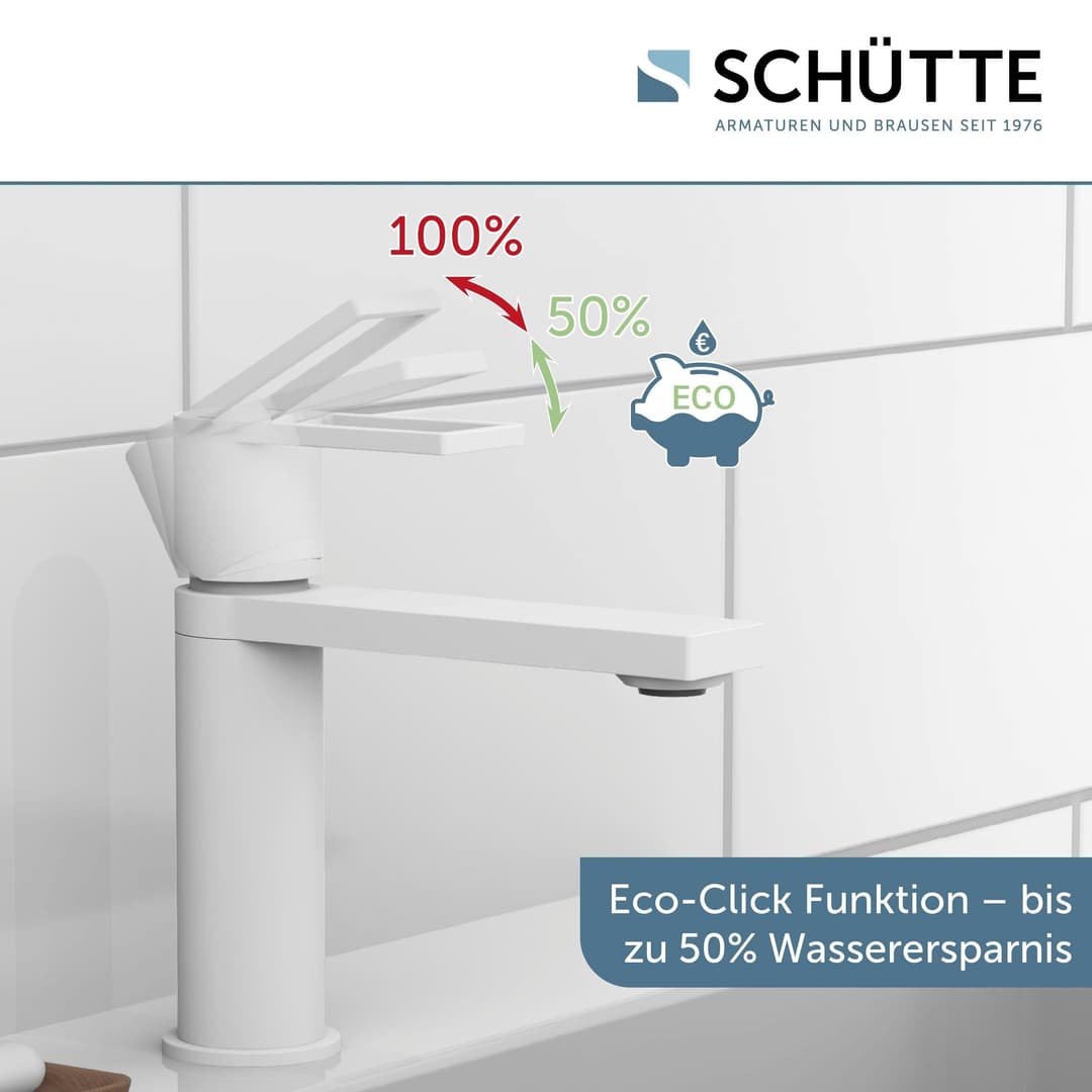 Schütte MANHATTAN Waschtischarmatur | Weiß