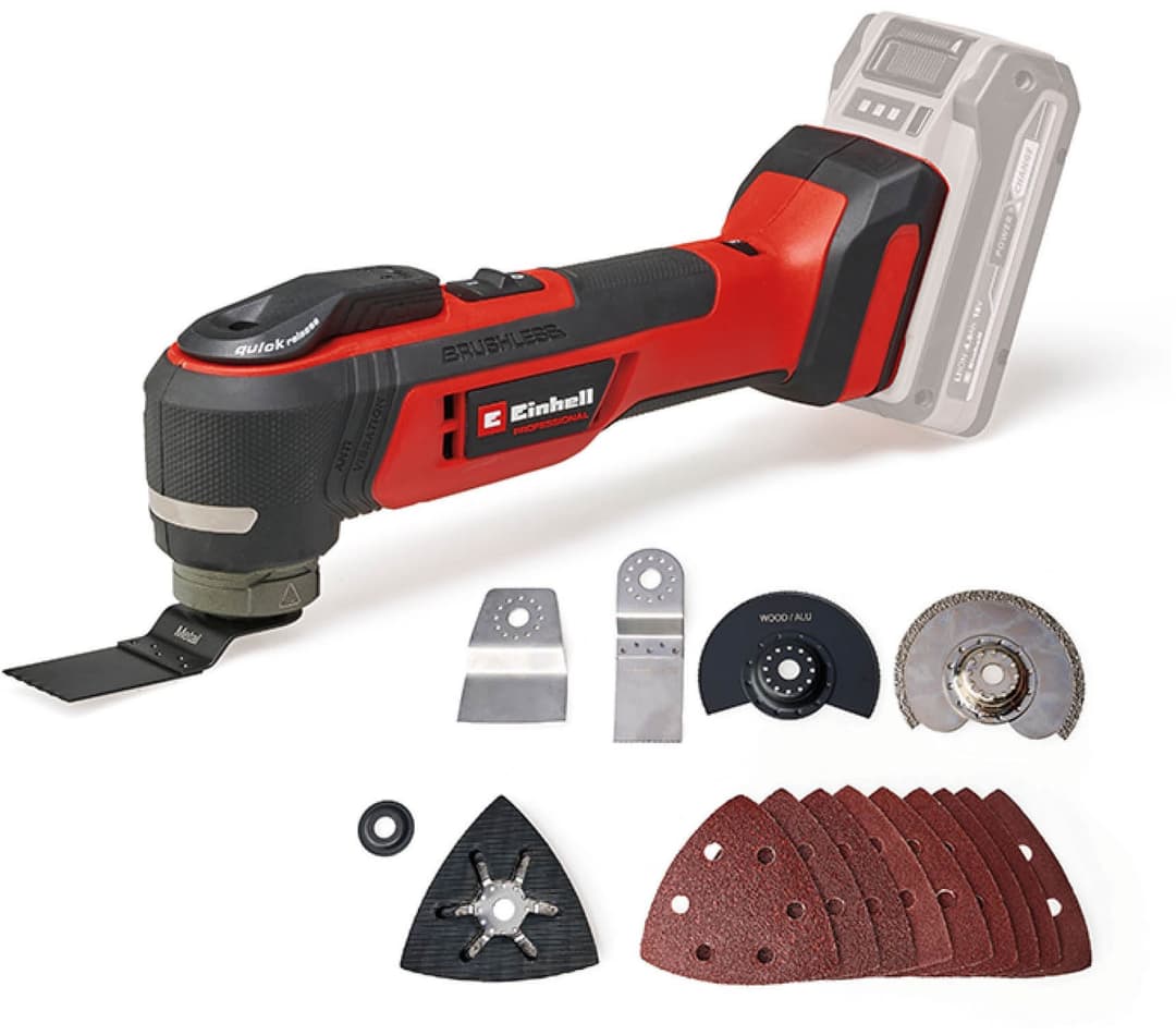 Einhell Akku-Multifunktionswerkzeug TP-MG 18 Li BL - Solo | Rot