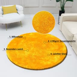 Bruno Banani Hochflor-Teppich Dana Teppich | Gelb