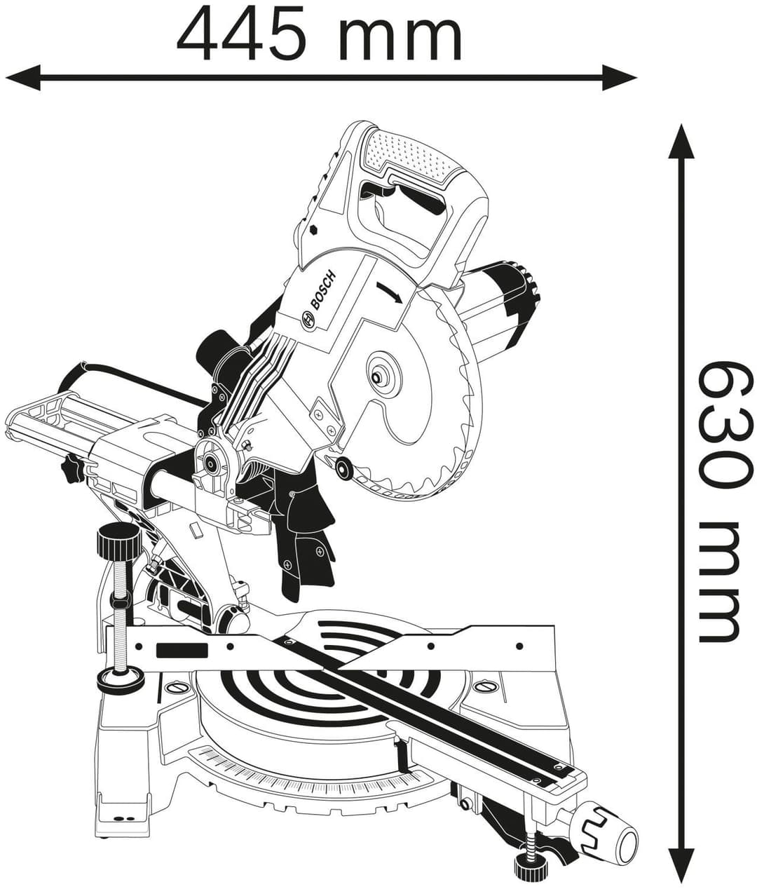 Bosch Professional Paneelsäge GCM 80 SJ | Grau