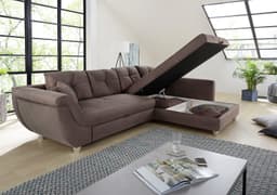 Jockenhöfer Gruppe Ecksofa Maranello L-Form | Braun