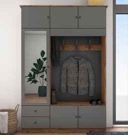 borchardt Möbel Garderobenschrank Kompakta Höhe 202 cm | Holztöne