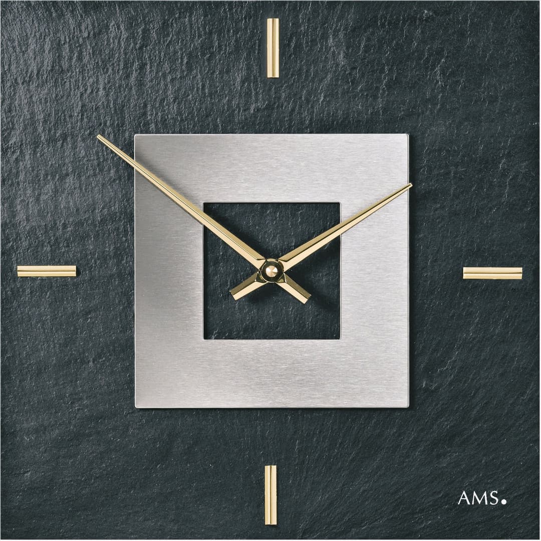 AMS Wanduhr W9525 | Grau