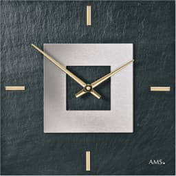 AMS Wanduhr W9525 | Grau