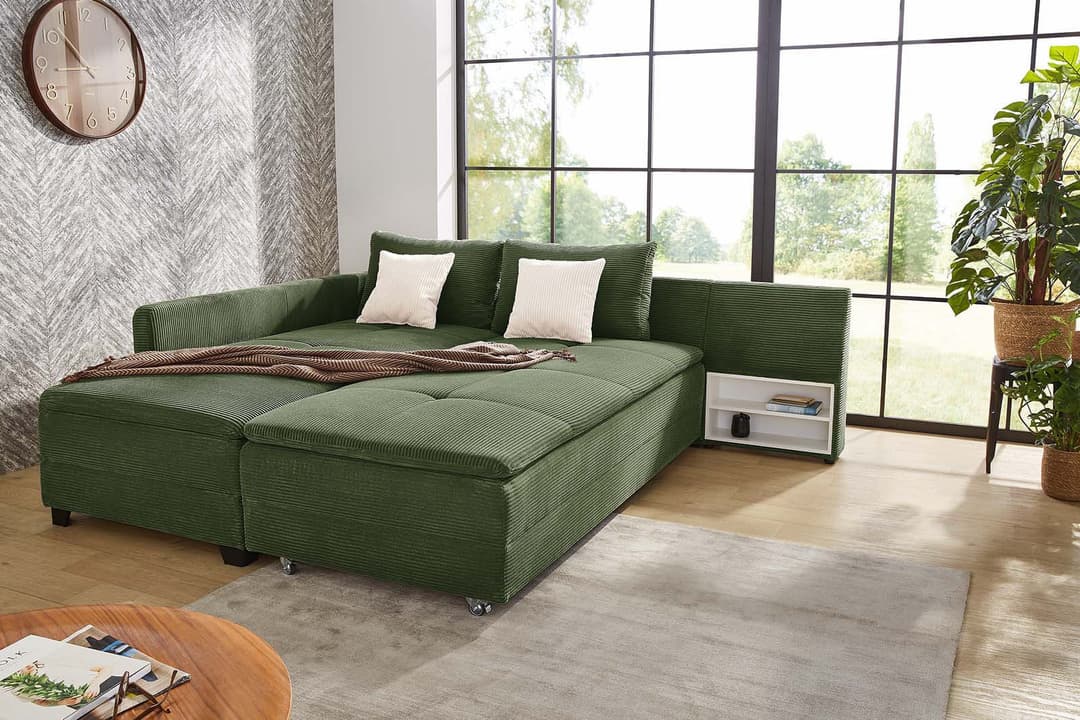 Jockenhöfer Gruppe Ecksofa Madrid | Grün