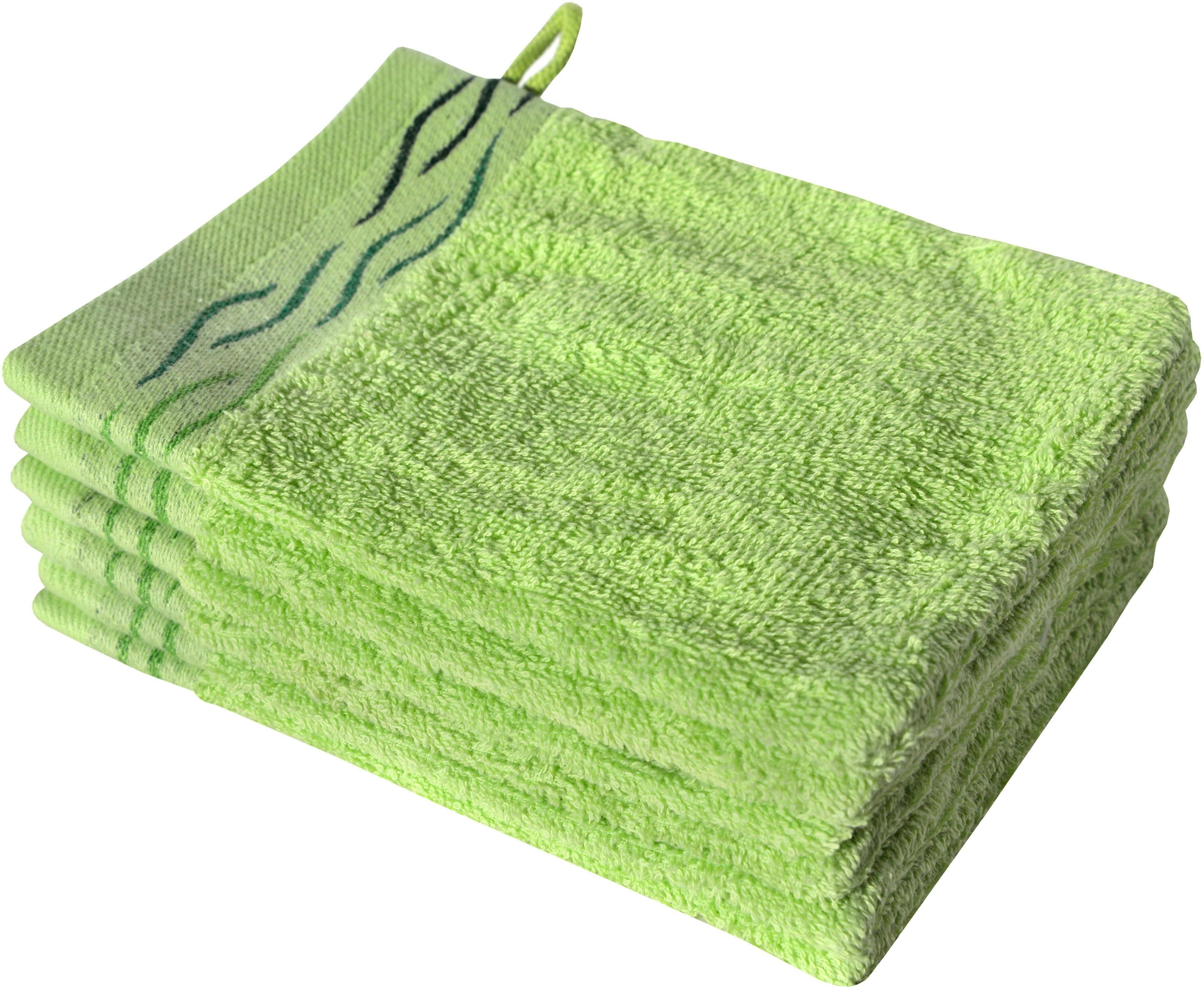 Dyckhoff Waschhandschuh Wave | Grün