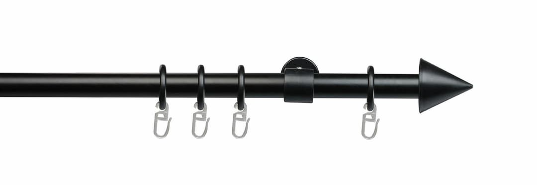 Liedeco Gardinenstange Kegel | Schwarz