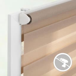 Doppelrollo Duo Rollo Klemmfix | Braun