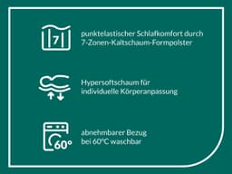 Taschenfederkernmatratze Tulani | Weiß