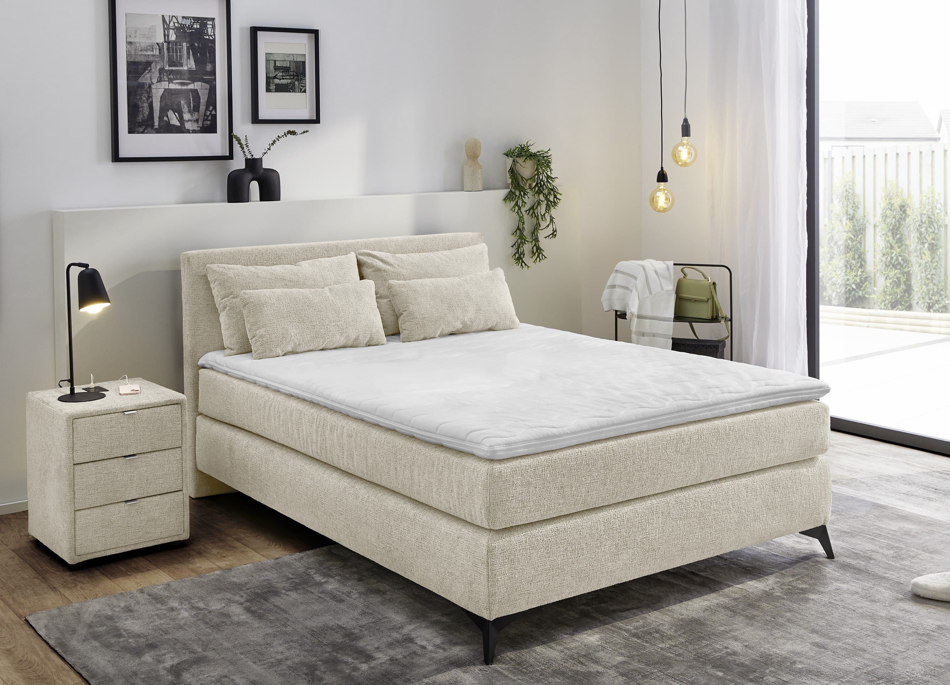 Jockenhöfer Gruppe Boxspringbett Paulina | Beige