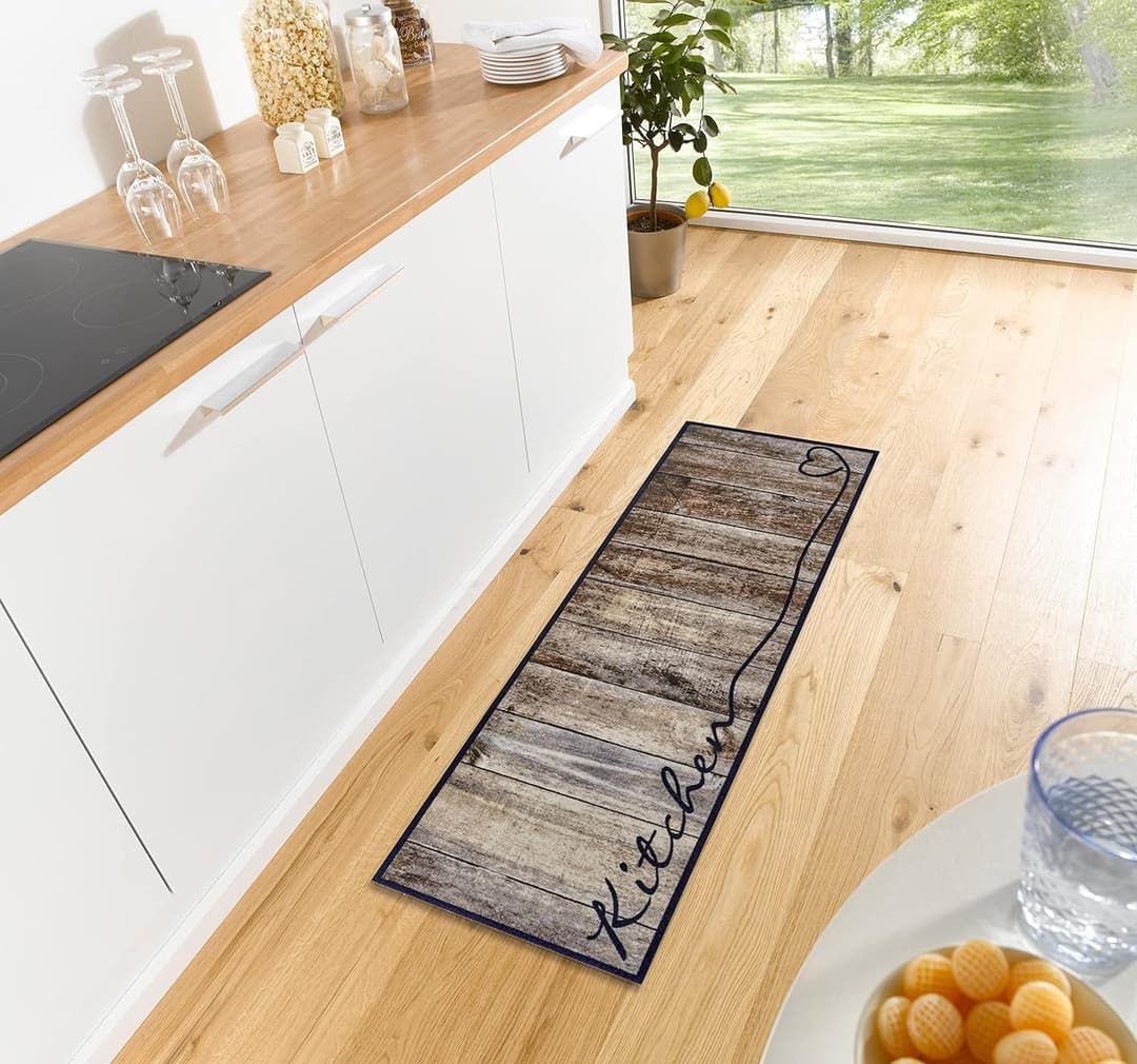 HANSE Home Küchenläufer Kitchen Herz | Braun