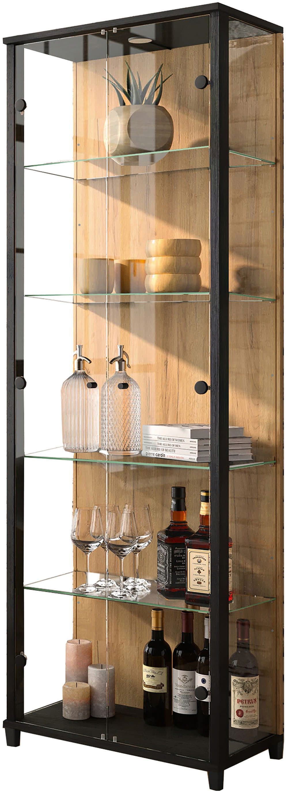 fif möbel Vitrine OPTIMA | Braun