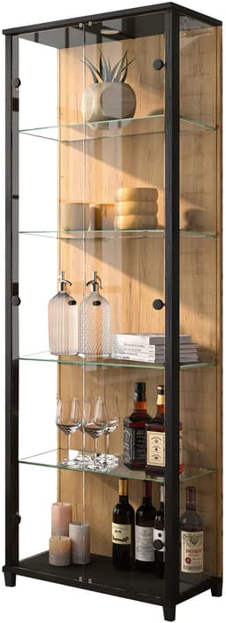 fif möbel Vitrine OPTIMA | Braun